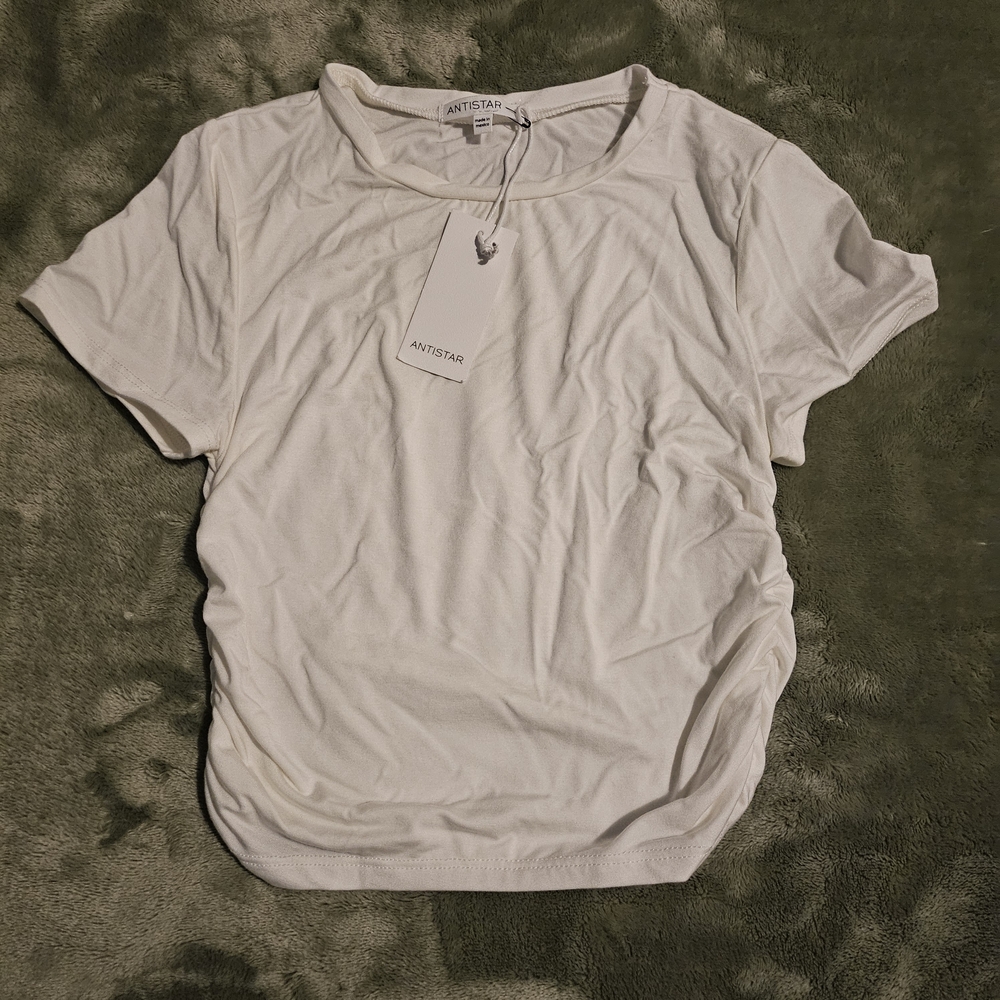 ANTISTAR White Short Sleeve Top